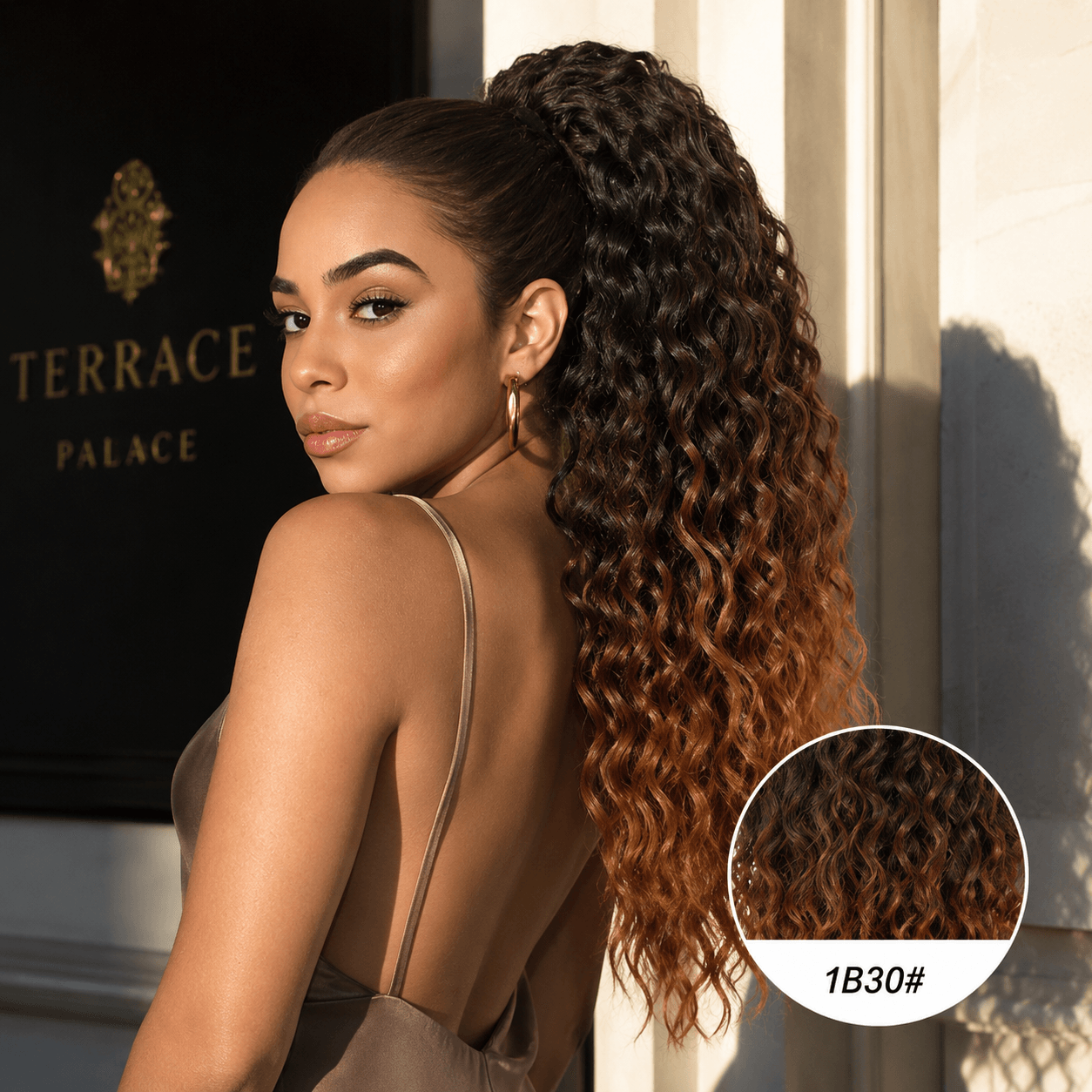 Wholesale Deep Wave Curly Ponytail Extension for Women – Clip In Synthetic Hair Ponytail Supplier