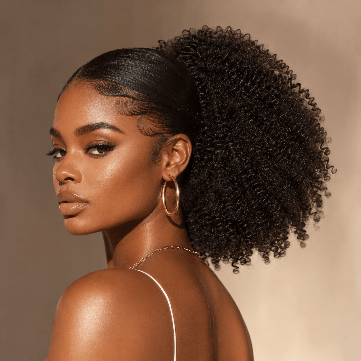 Wholesale Kinky Curly Afro Puff Ponytail Extensions – High-Quality Heat-Resistant Synthetic Hair for Women, Multi-Color 1B/4/4-33/4-30/T1B-27, Non-Dyeable, Elegant Big Wave Drawstring Hairpieces